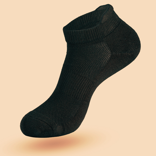 High Performance Bamboo Socks (Black - Ankle Height) - Pack of 1
