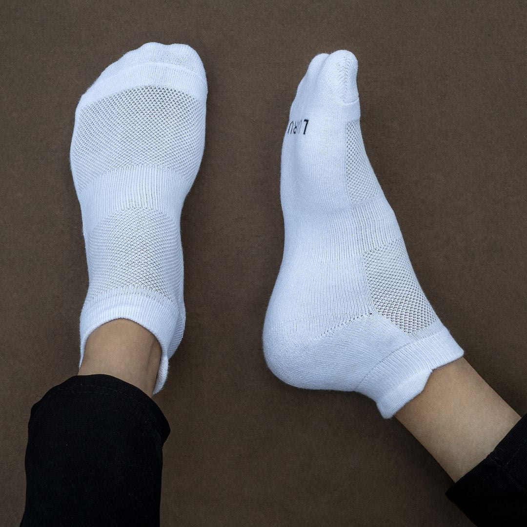 Alpha-1 Bamboo Socks (White)